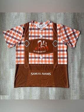 Samuel Adams Oktoberfest Lederhosen T Shirt
